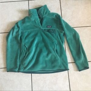 Patagonia Re-Tool Snap-T Pullover, Womens Teal, sz S